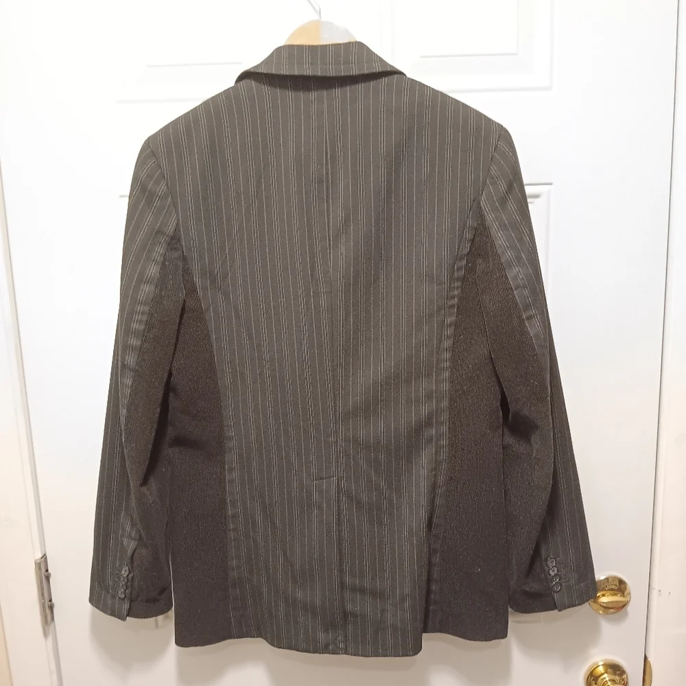 Marc Ecko Black Cut & Sew Pinstripe Corduroy Men's Small